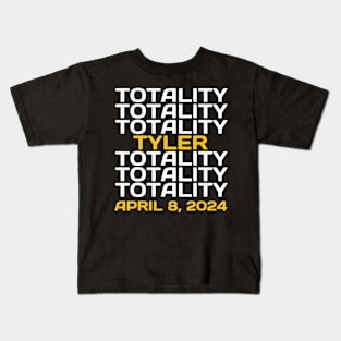 Tyler Texas Solar Eclipse April 8 2024 Totality Kids T-Shirt